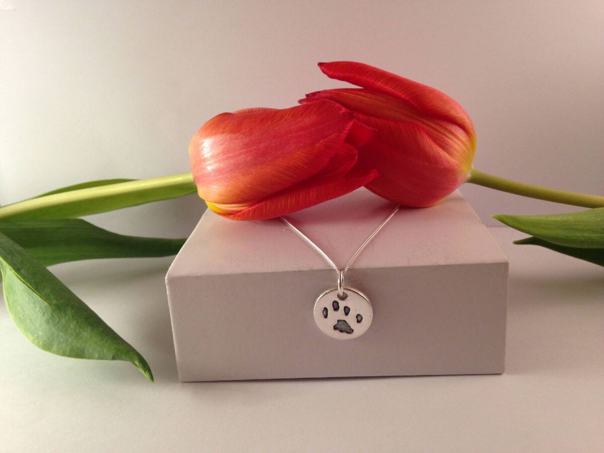 Charmbee Paw sterling silver jewellery made to your dog's prints, from 98.