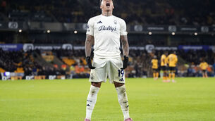 <p>DIVINE INSPIRATION: Igor Jesus celebrates  after scoring Nottingham Forest's opening goal. 	Picture: Nick Potts/PA</p>