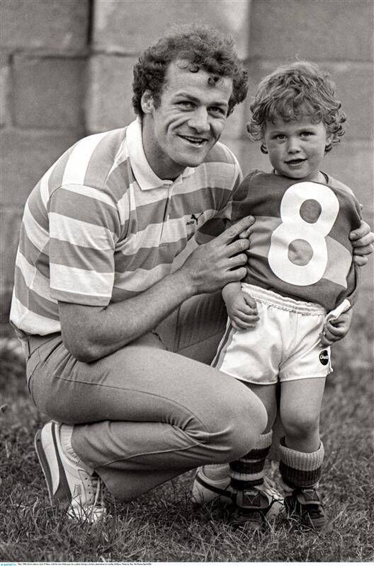 Kerry great Jack O'Shea and a youthful son Aidan.