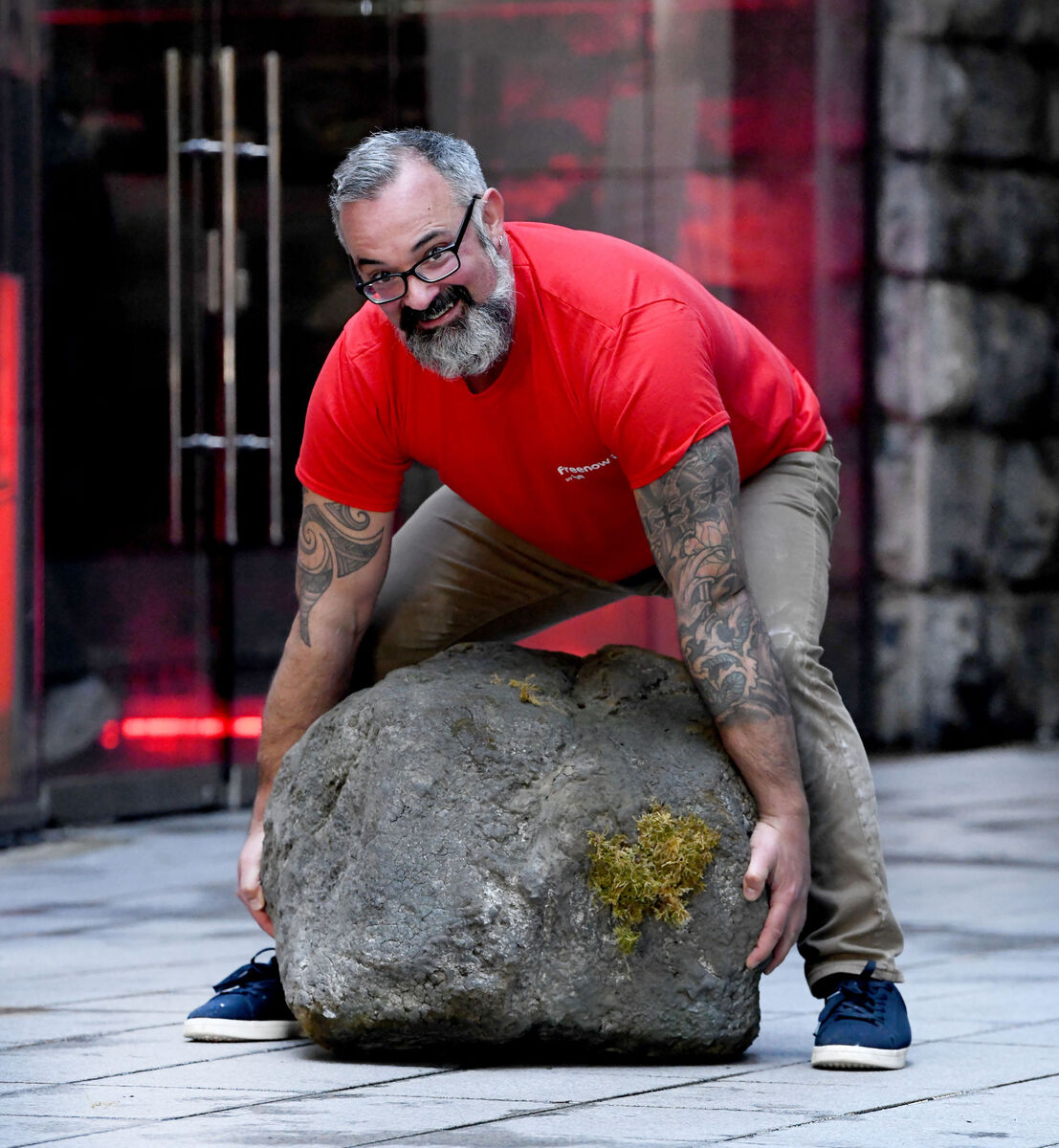  David Keohan, stone lifter. Photograph Moya Nolan