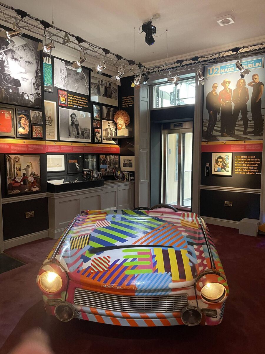 The U2 room at the Little Museum of Dublin. The U2 room at the Little Museum of Dublin.