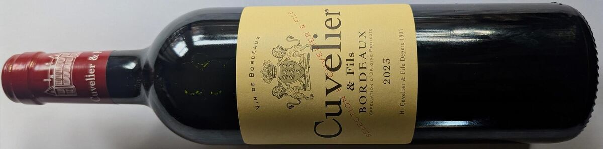 H. Cuvelier & Fils Bordeaux Rouge 2023, €15 H. Cuvelier & Fils Bordeaux Rouge 2023, €15