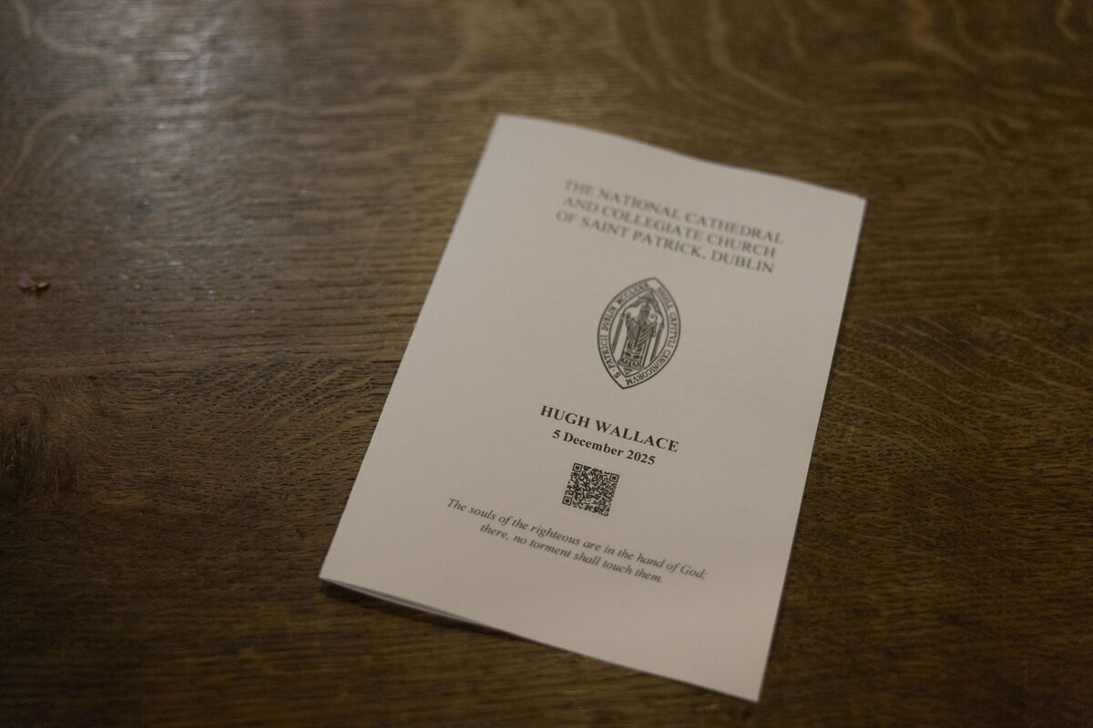 The funeral of tv personality and architect Hugh Wallace who passed away unexpectedly at home on December 1. Pictures: SAM BOAL/Collins Photos