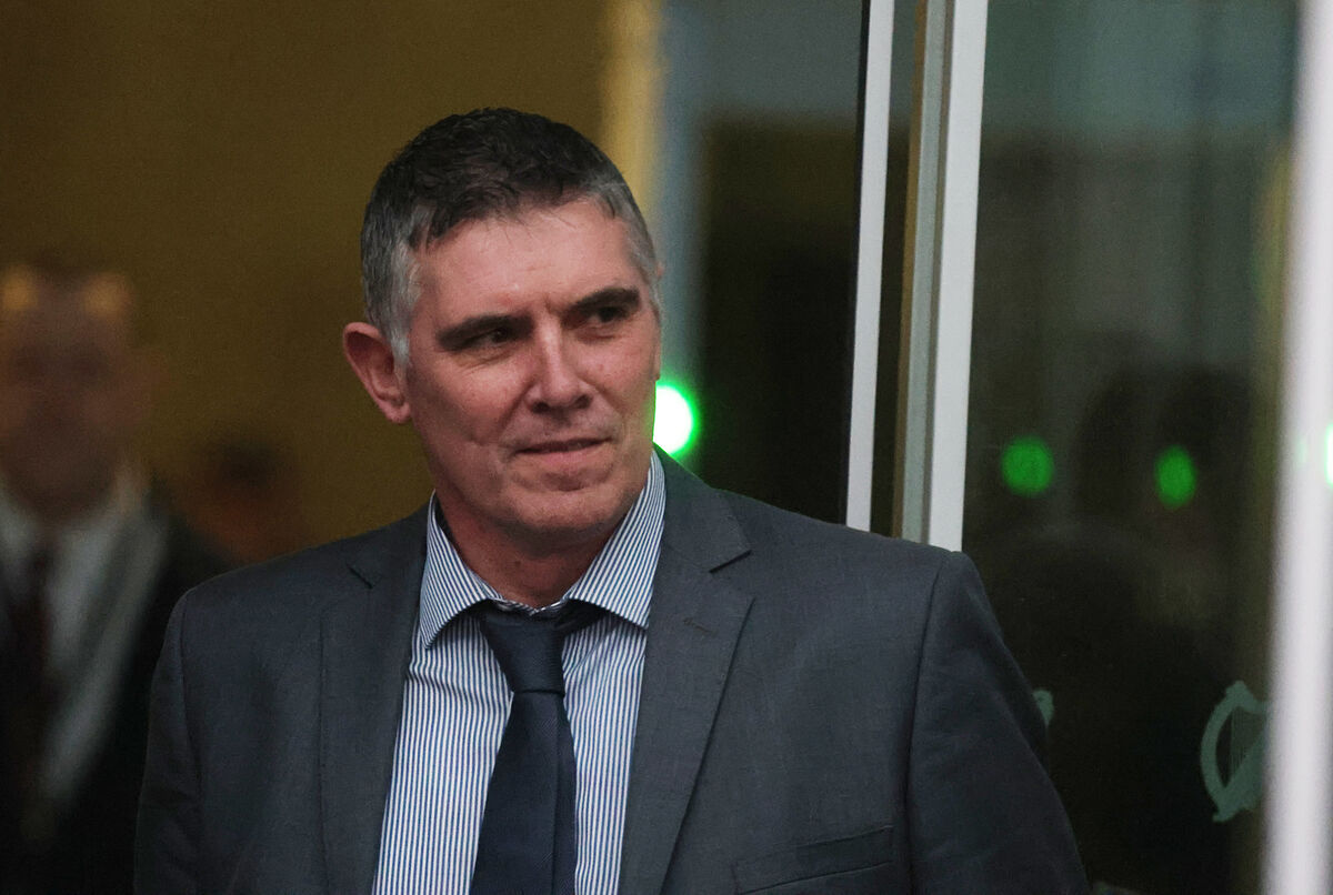 Detective Garda Stuart Gleeson leaving the Special Criminal Court after giving evidence today, Friday. Picture: Collins Courts