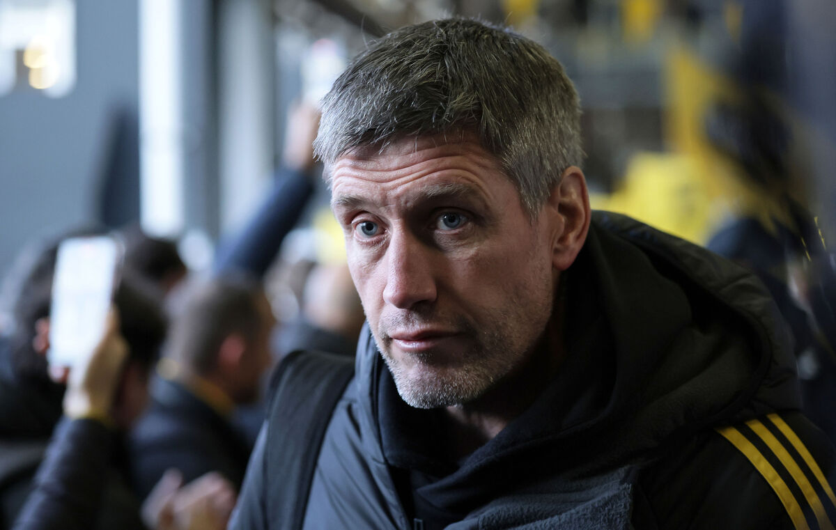 Stade Rochelais' Head Coach Ronan O'Gara arrives ahead of the match. Pic: ©INPHO/Laszlo Geczo
