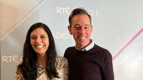Dr Clare Kambamettu and Ryan Tubridy pictured in 2023. Photo: RTÉ