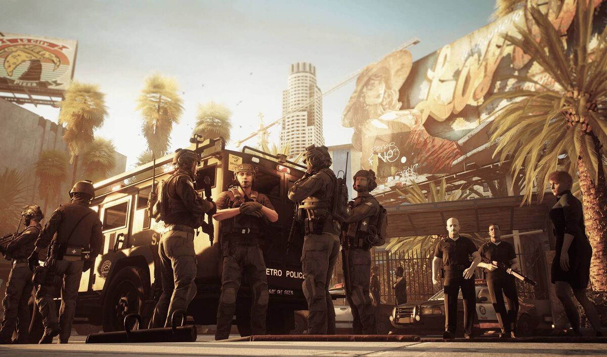 A scene from Ready or Not, the tactical first-person shooter video game created by Cork-based software development company Void Interactive.