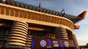 <p>SLÁN SIRO: General view outside of the San Siro, which will be torn down in a few years. Pic: Marco Luzzani/Getty Images.</p>
