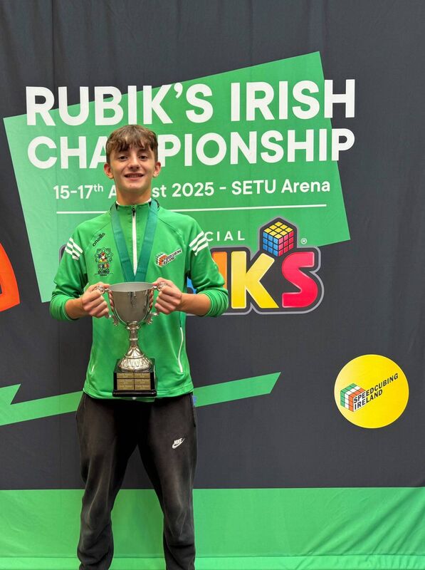 14-year-old CJ Furey, who holds the title of National Speedsolving Champion of the traditional 3x3x3 Rubik’s Cube.