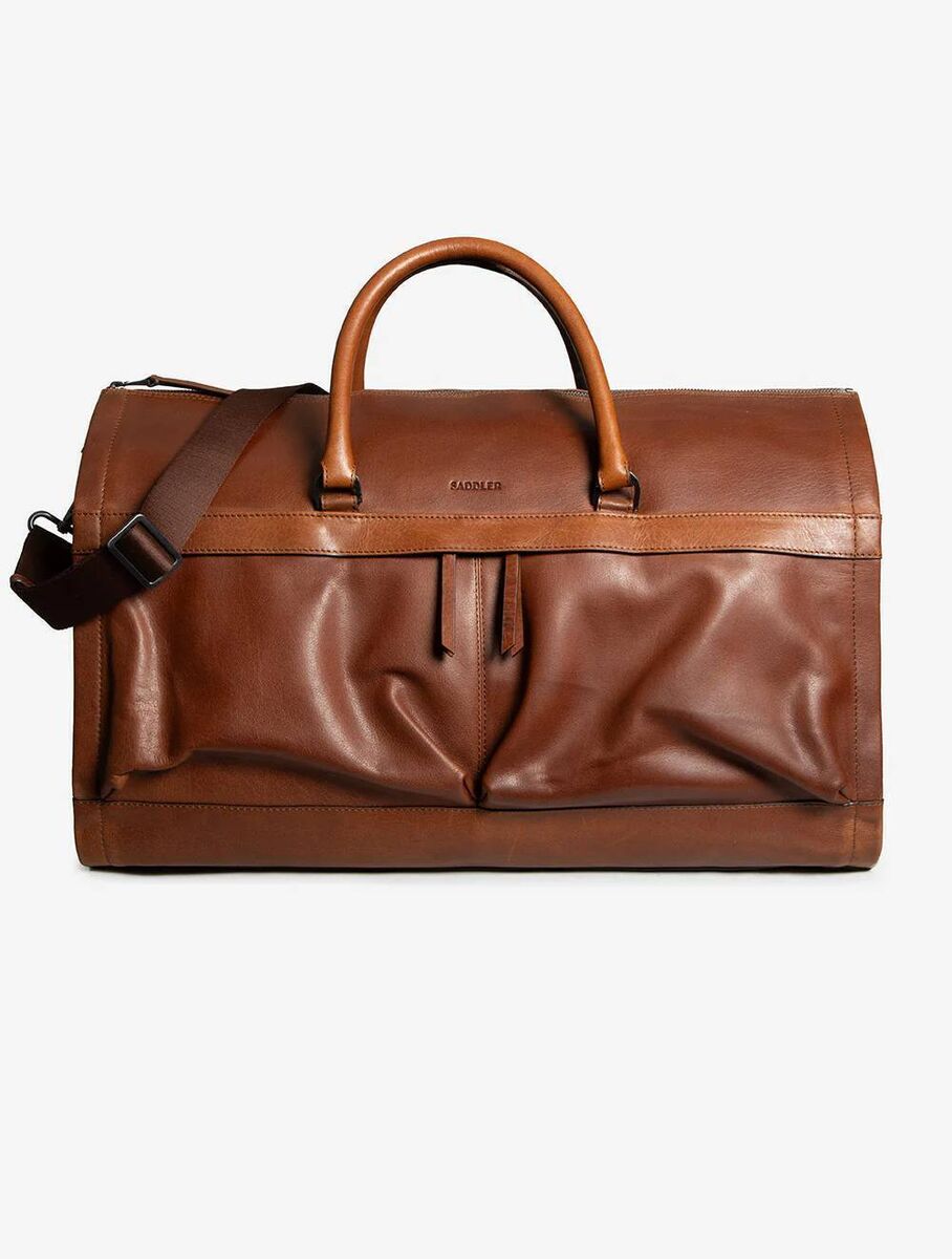 Leather Weekend Bag, €499, Louis Copeland Leather Weekend Bag, €499, Louis Copeland