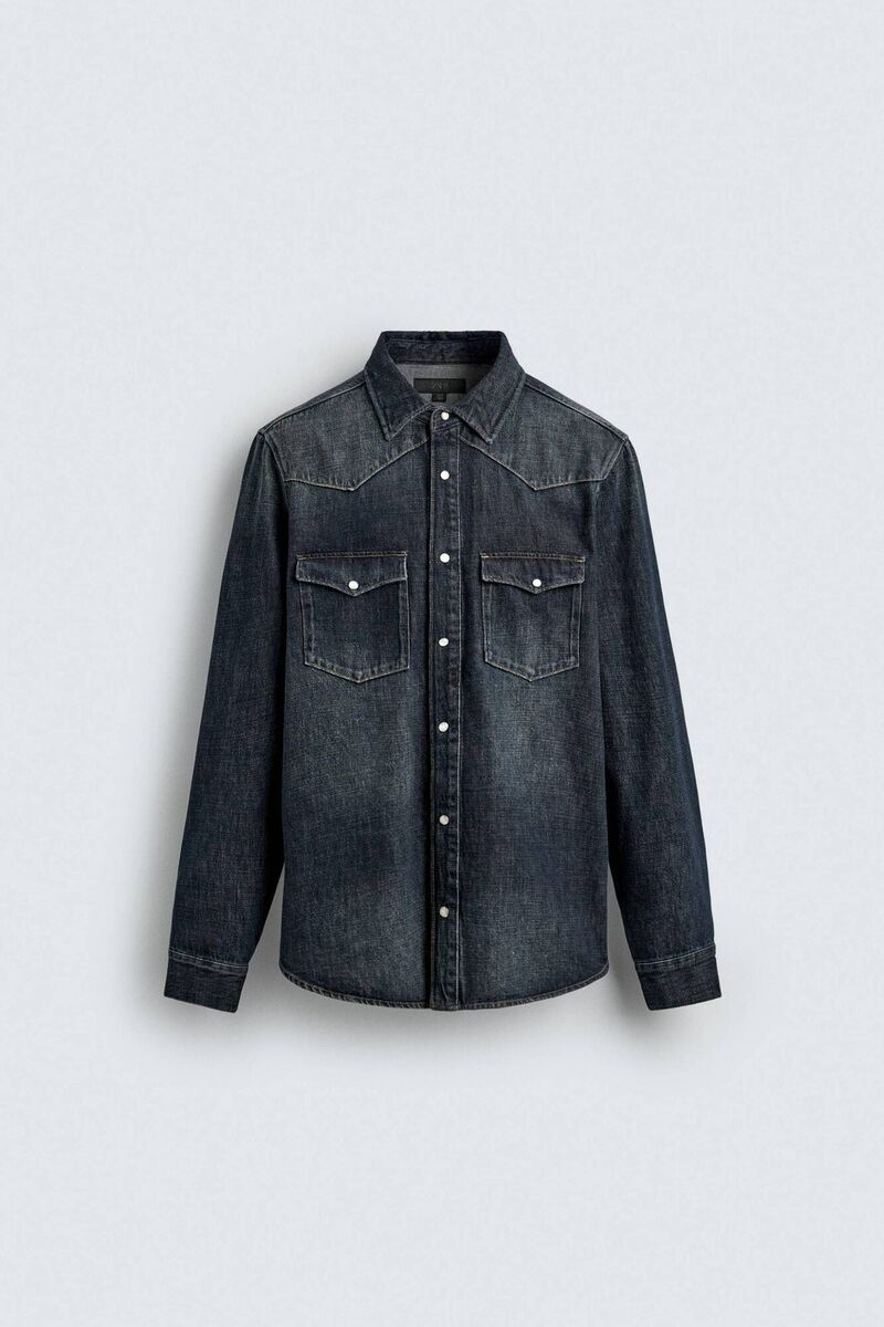 Western Style Denim Shirt, €49.95, Zara