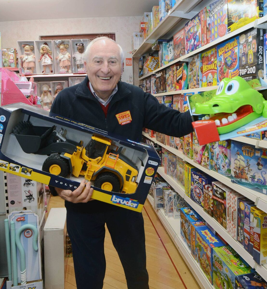 Don McGreevy in his Toy shop in Westport, Mayo McGreevy's Toys Direct. - Picture: Paul Mealey
