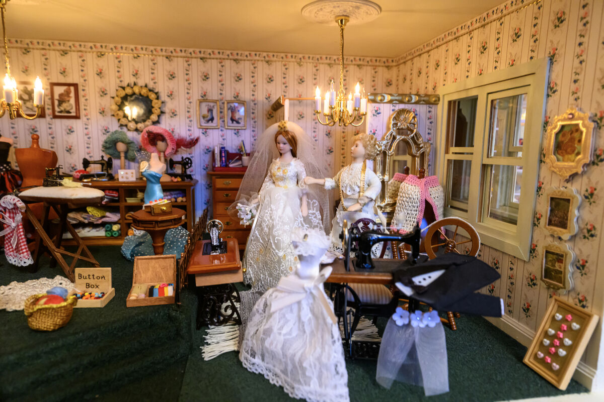 The dressmaker's shop. The dressmaker's shop.