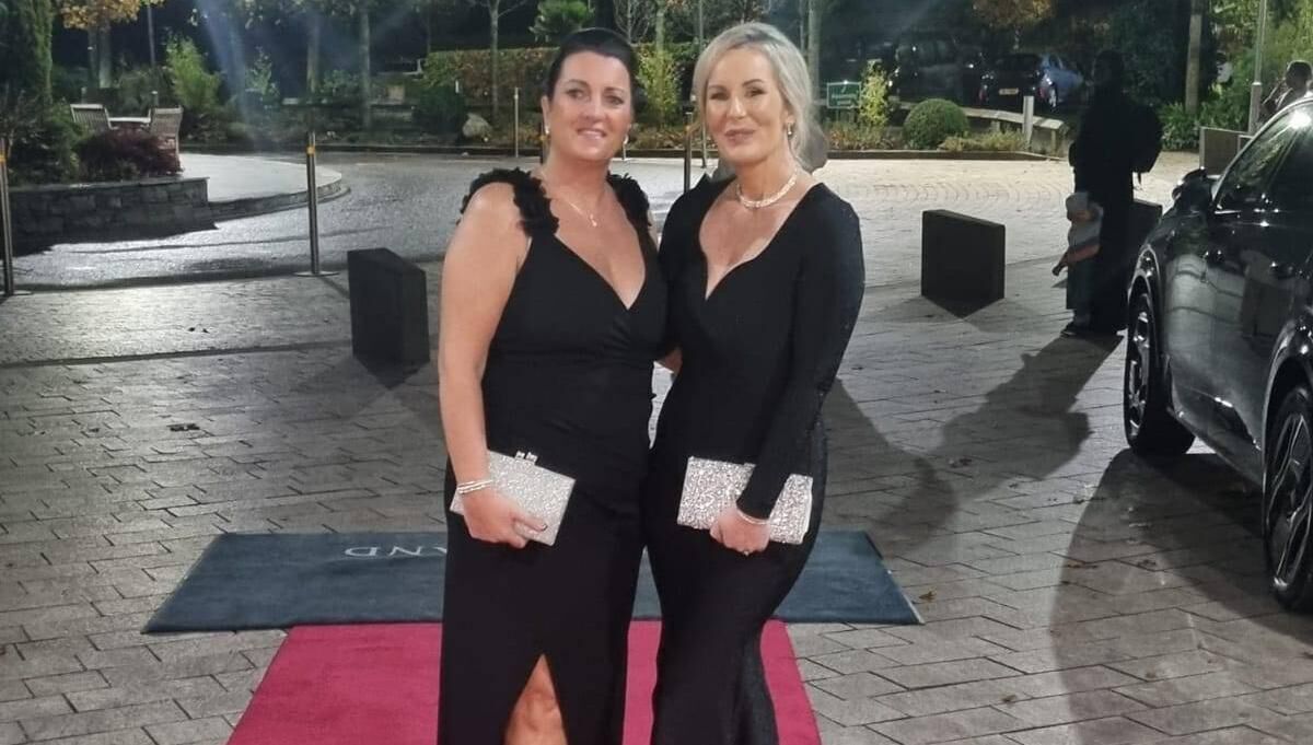 Samantha Vaughan and Gillian Ryan at a ball hosted by Breakthrough Cancer Research in 2024.