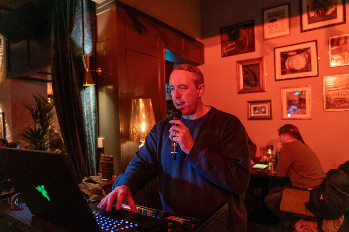 Quiz Master Patrick Ahern during the pub quiz at Tradehouse Central in Ballincollig. Picture by Noel Sweeney Sweeney.