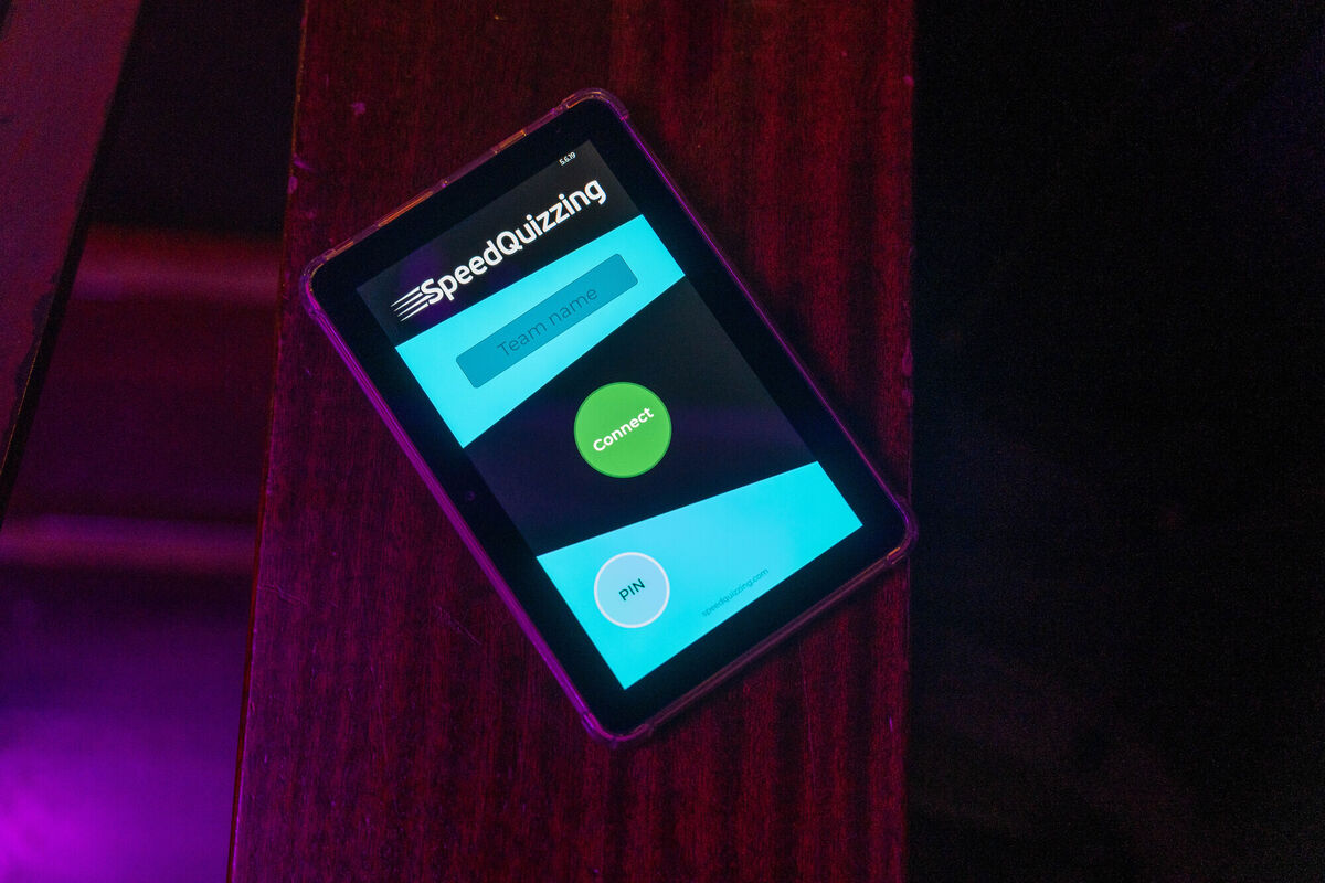  A tablet with the Speed Quizzing App installed. Picture: Noel Sweeney