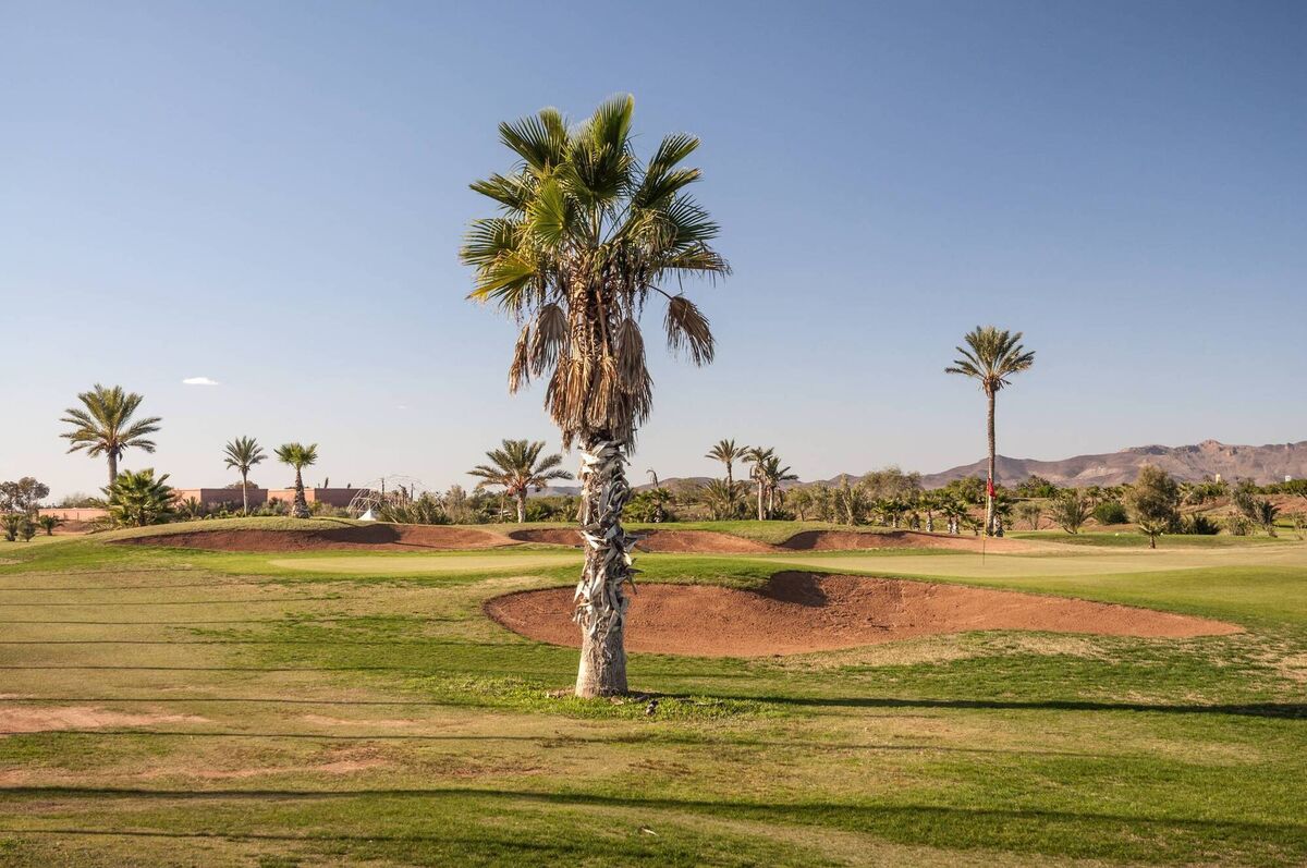 Golf course in Marrakesh, Morocco, Africa