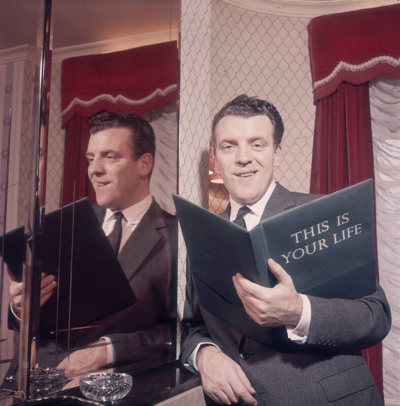 Eamonn Andrews, presenter of This is Your Life. Eamonn Andrews, presenter of This is Your Life.