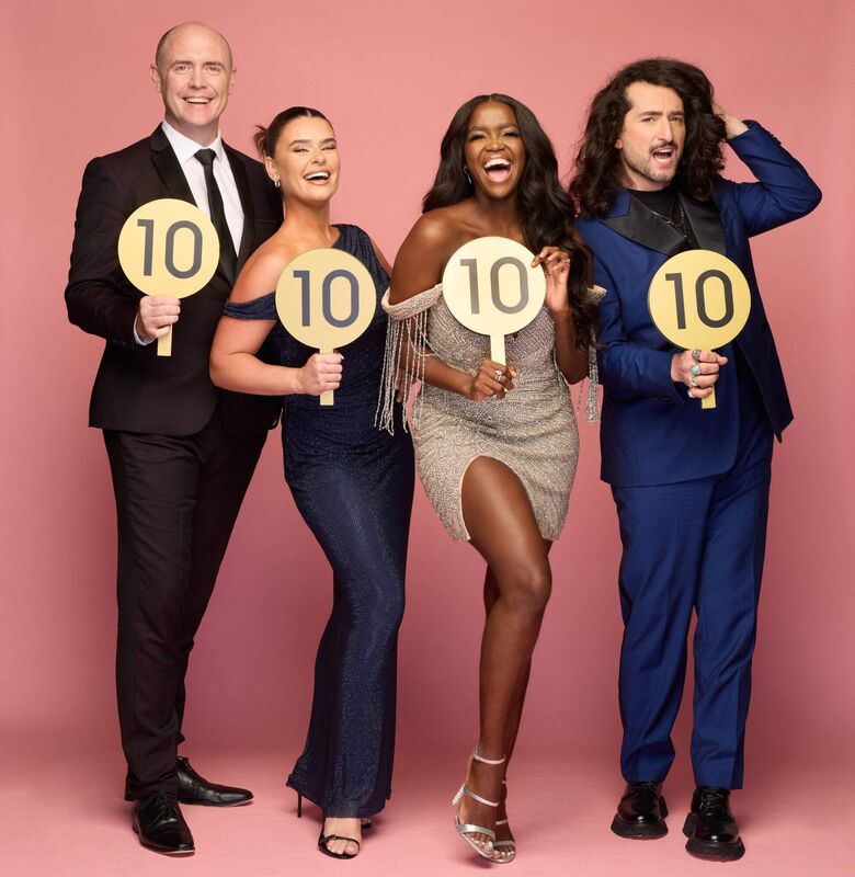 Brian Redmond, Karen Byrne, Oti Mabuse, and Arthur Gourounlian
