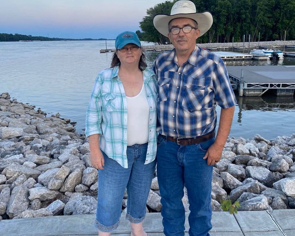 Donna Hughes-Brown with her husband Jim Brown. Mr Brown says Trump has created an America where he hates anybody who opposes him.