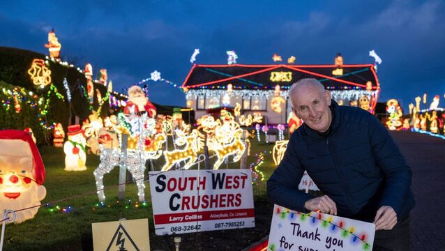 <p>Christmas lights display with over 550,000 lights . ANY DOUBTS that Christmas is well and truly on the way when Templeglantine man Tony Noonan switched on his famous charity festive lights for 2025. Any doubts that Christmas has well and truly arrived is when Templeglantine’s own Tony Noonan switches on his world-famous charity Christmas lights for 2025. For years now, Tony has been bringing the Christmas spirit to life at his home in Tullig North Templeglantine Limerick , transforming it into a glittering winter wonderland. With a dazzling display of over 550,000 lights — a total that seems to grow bigger every year — Tony’s home becomes a must-see festive attraction for families, friends, and Christmas lovers from across the county. This year, as with every year, Tony has poured his heart and soul into creating a magical experience, carefully decorating his property with thousands of euros worth of lights, which he has collected over time. The result is nothing short of spectacular — an extraordinary blend of twinkling lights, festive scenes, and Christmas cheer that captures the true spirit of Christmas. But this display isn’t just about the lights. It’s about giving back. Tony has long opened his doors to visitors, inviting them to come and enjoy the spectacle for free, all while encouraging donations for local charities. The money raised goes towards supporting those in need within the community, making this display not only a holiday tradition but also a meaningful way to give back during the season of giving. Photo By : Domnick Walsh / Eye Focus LTD © Tralee Co Kerry Ireland Phone Mobile 087 / 2672033 L/Line 066 71 22 981 E/mail - info@dwalshphoto.ie www.dwalshphoto.com</p>
