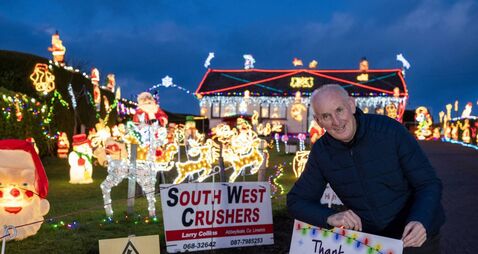 Watch: 550,000 Christmas lights decorate Limerick house