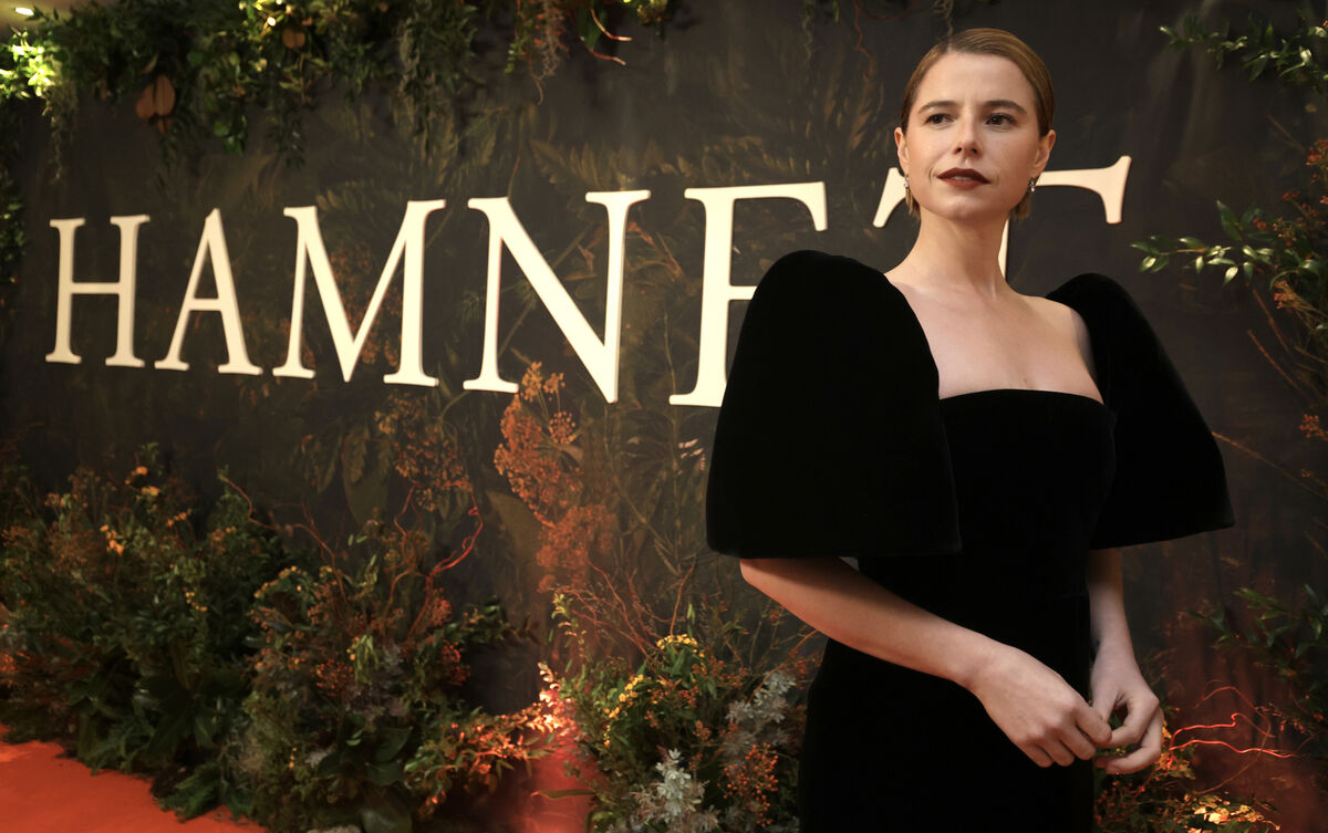 Jessie Buckley at the Irish premiere of 'Hamnet' at the Light House Cinema. Picture: Leah Farrell/ RollingNews.ie