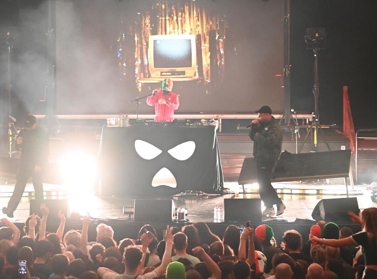 Kneecap at Cork City Hall in February 2025. Photo: Larry Cummins