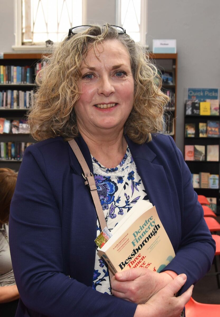Carmel Cantwell at the launch of Deirdre Finnerty's book 'Bessborough Three Women, Three Decades. Three Stories of Courage' in Cork City Library during Cork World Book Fest in 2022. Picture: Denis Minihane
