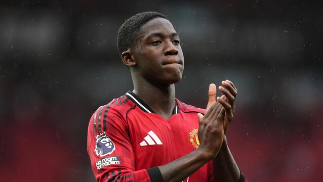 <p>Manchester United midfielder Kobbie Mainoo is yet to start a Premier League game this season</p>