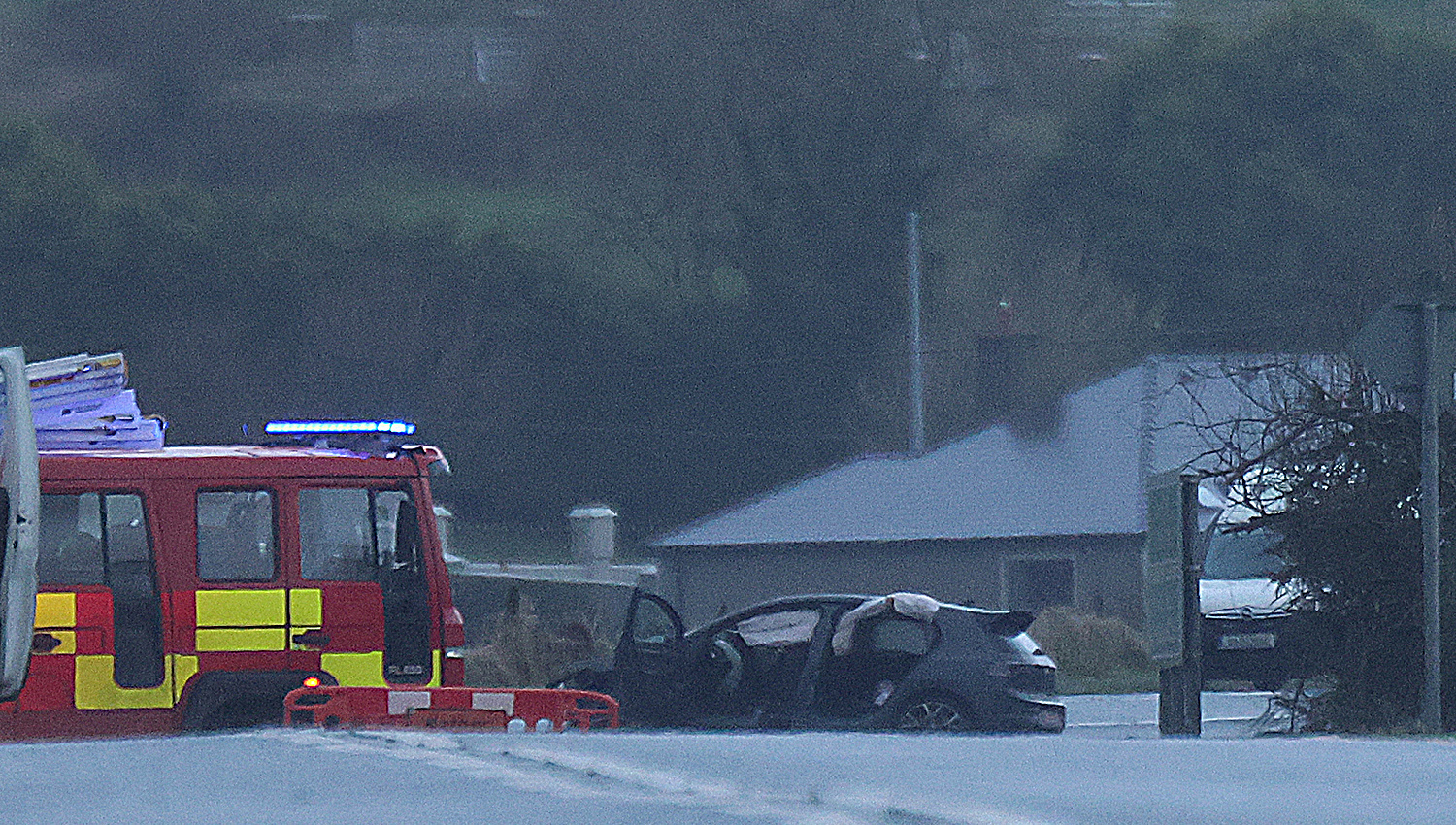 In Limerick, a man in his 20s died and four people, including three teenagers, were injured in a two-car collision on the N21 at Ballymurragh West at around 12.50am yesterday. Picture: Brendan Gleeson