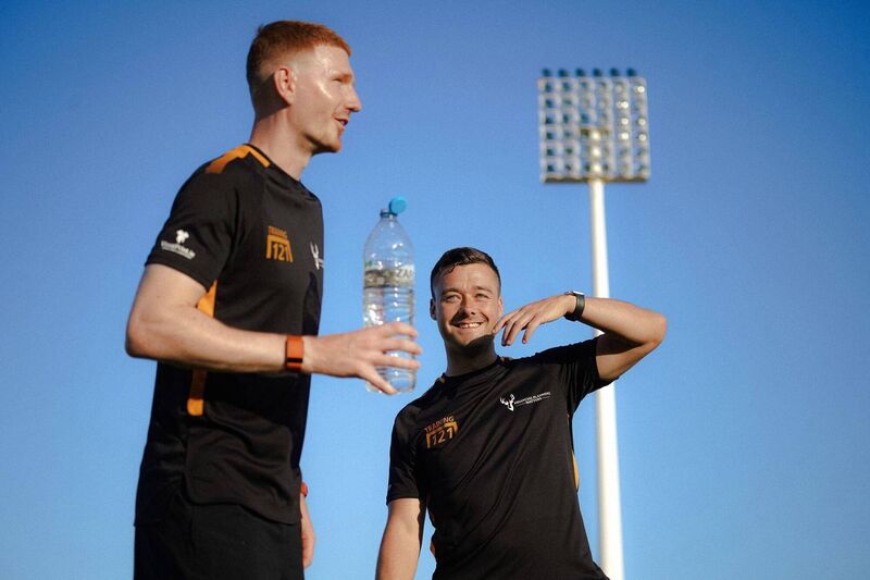 FEELING THE HEAT: Morgan Biggs with Gary Daly Pic via Training121