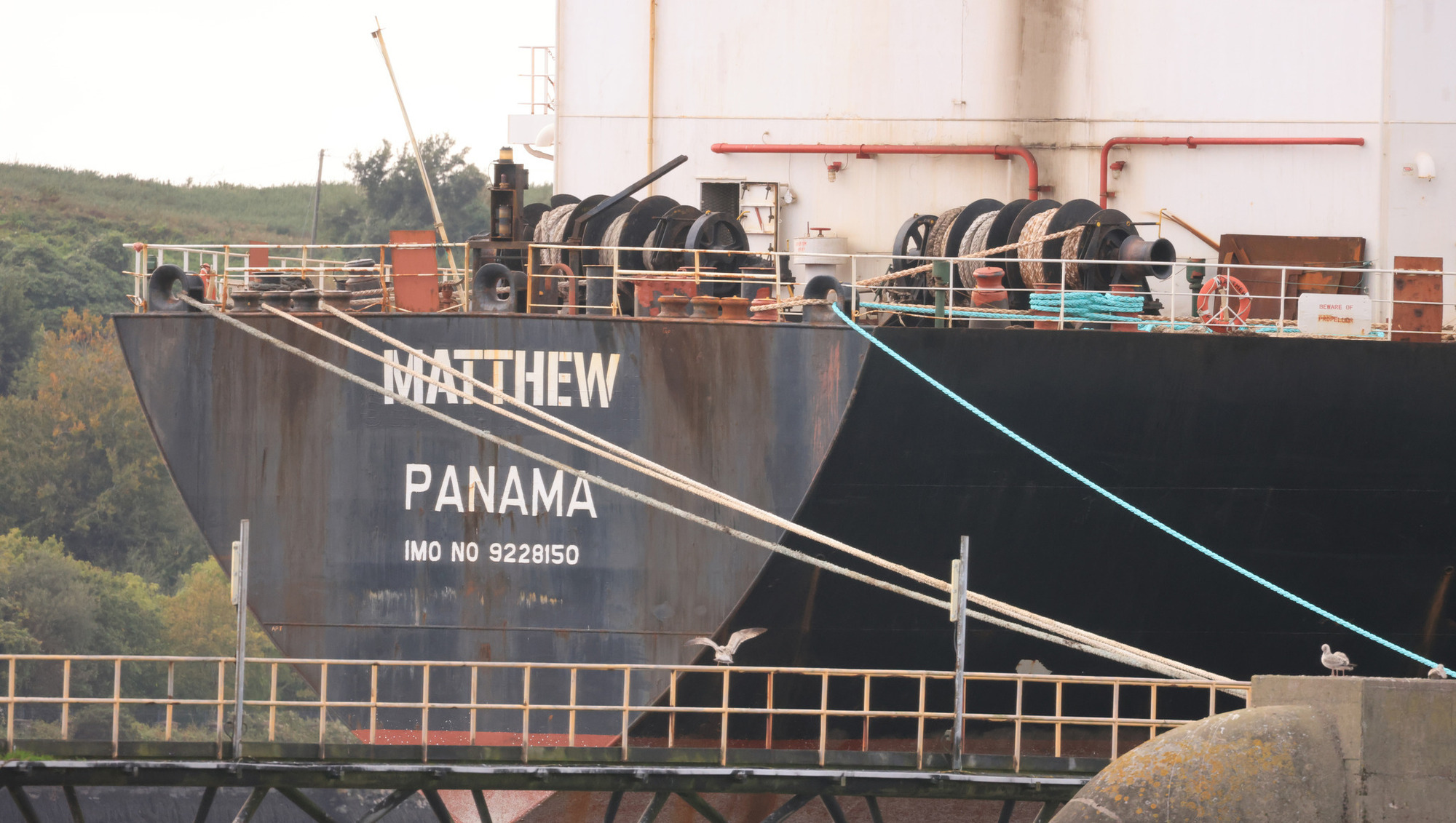 A record 3.45 tonnes of cocaine was seized in 2023 — dominated by the 2.25 tonnes on board the MV Matthew off the Cork coast in September 2023. File picture: RollingNews.ie