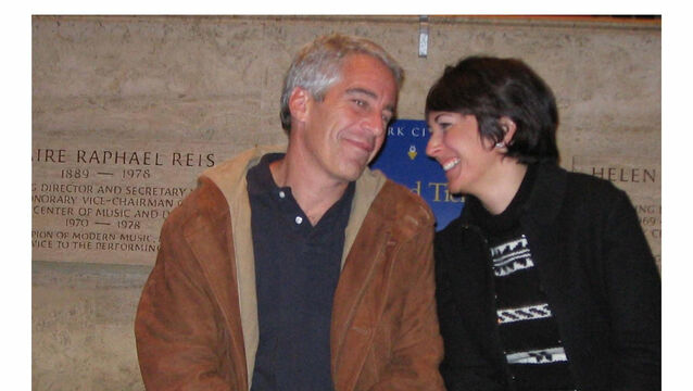 <p>Jeffrey Epstein with his then partner Ghislaine Maxwell (US Department of Justice/PA)</p>