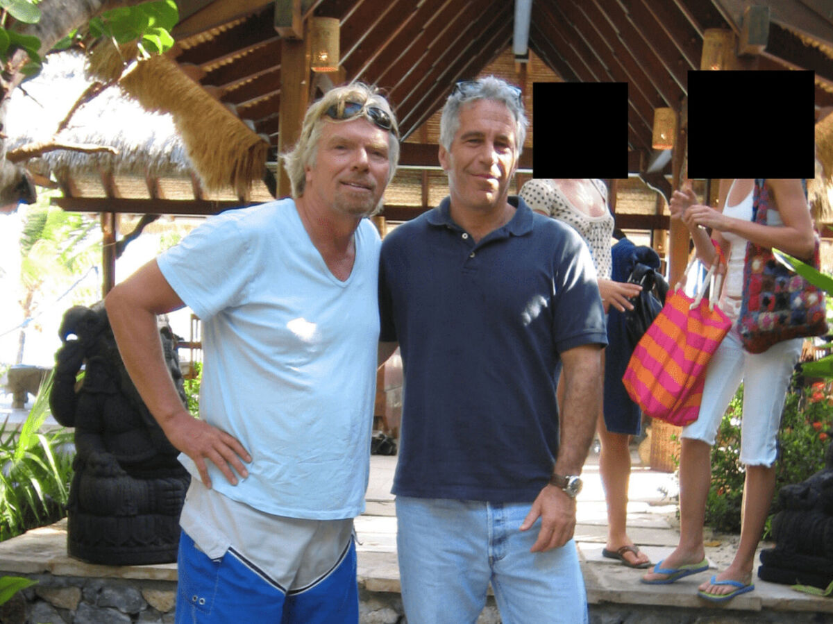 Richard Branson (left) and paedophile financier Jeffrey Epstein, released in the latest tranche of Epstein files. Picture: US Department of Justice/PA Wire