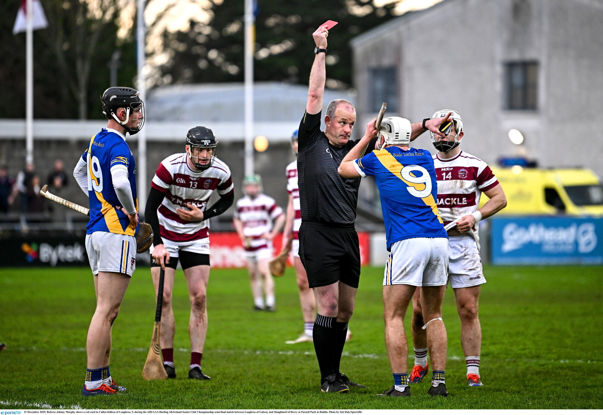 Impressive Loughrea march into club final but red card mars day