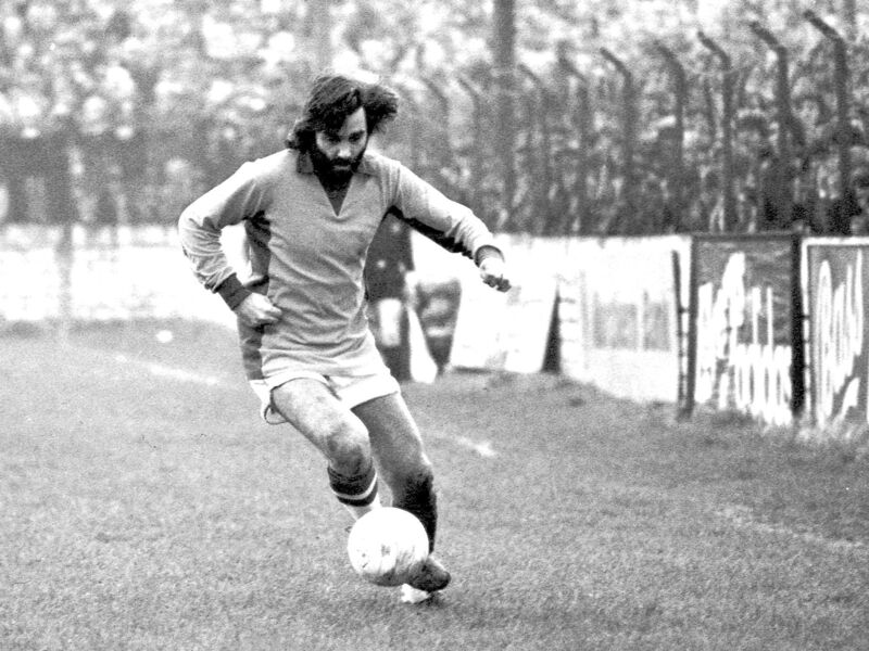 George Best playing for Cork Celtic against Bohemians at Turners Cross. in 1976. Picture: Irish Examiner Archive