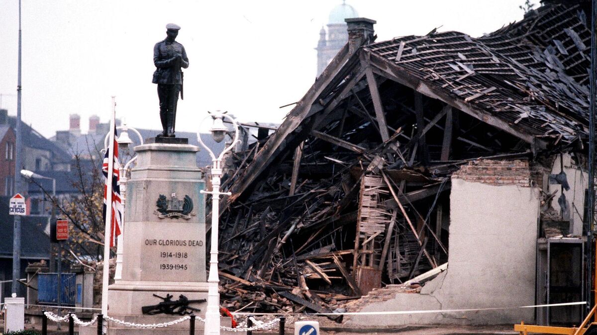 Enniskillen in 1987 after the bomb. Enniskillen in 1987 after the bomb.