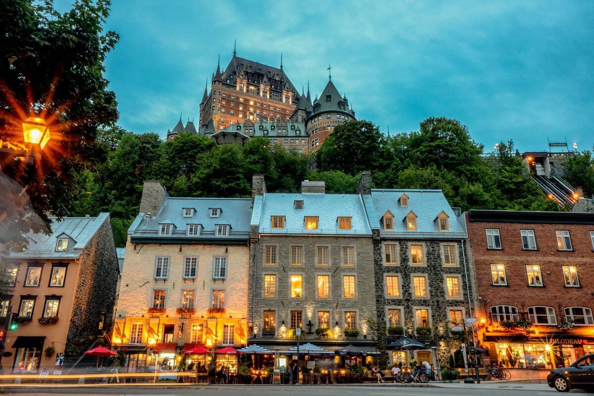 The historic Chateau Frontenac in Quebec's Old Town The historic Chateau Frontenac in Quebec's Old Town