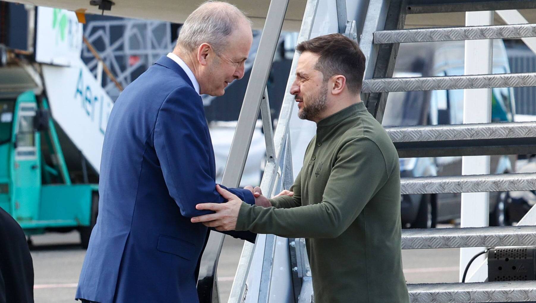 Footage of drones off the Irish coast during Zelenskyy visit may be kept from the public