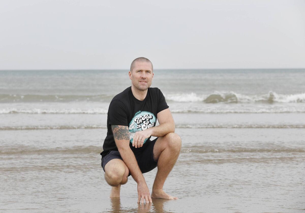 Níall Ó Murchú on Portmarnock beach