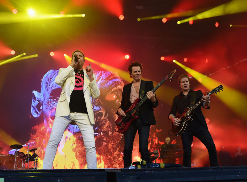 1st July 2025..... Simon Le Bon, John Taylor and Dominic Brown of Duran Duran in concert at Virgin Media Park (Musgrave Park). Picture: Eddie O'Hare 1st July 2025..... Simon Le Bon, John Taylor and Dominic Brown of Duran Duran in concert at Virgin Media Park (Musgrave Park). Picture: Eddie O'Hare