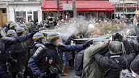 Police detain 100 people as Paris climate change protest 'turns violent'