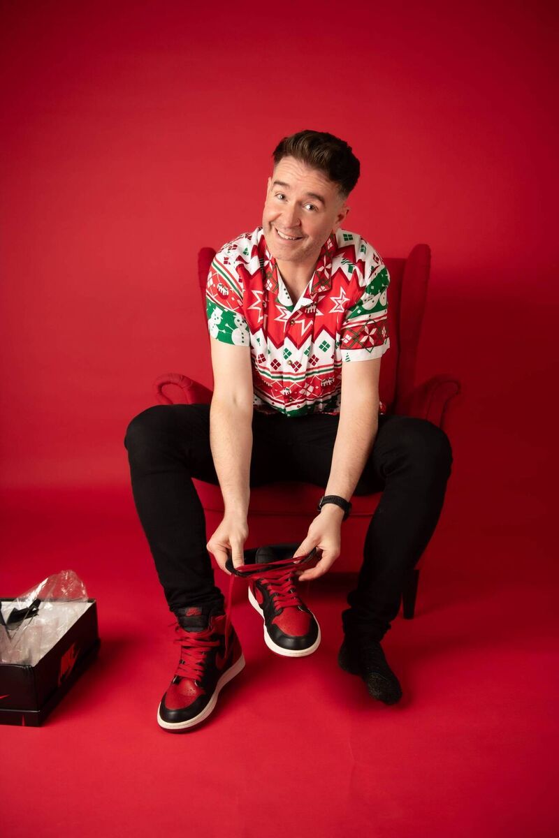 Comedian Jarlath Regan: ‘I focus all of my energy on just eating realistic, healthy amounts of trifle at regular intervals.’ Photograph: Andres Poveda Comedian Jarlath Regan: ‘I focus all of my energy on just eating realistic, healthy amounts of trifle at regular intervals.’ Photograph: Andres Poveda