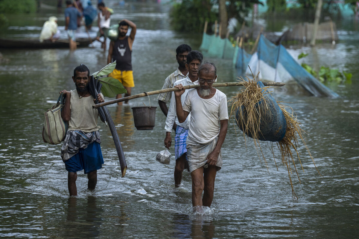 Cyclones and floods that hit south-east Asia in November cost $25bn and killed more than 1,750 people. Picture: AP /Anupam Nath