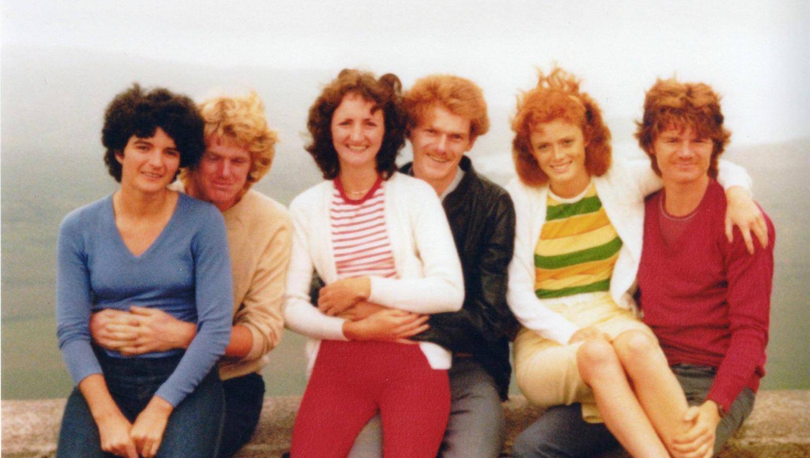 Donal O'Flynn and his wife Kathleen on honeymoon 44 years ago. They were joined in Connemara by his brother Con and his wife Dolores (left) and his brother Diarmuid and wife Siobhán (right).