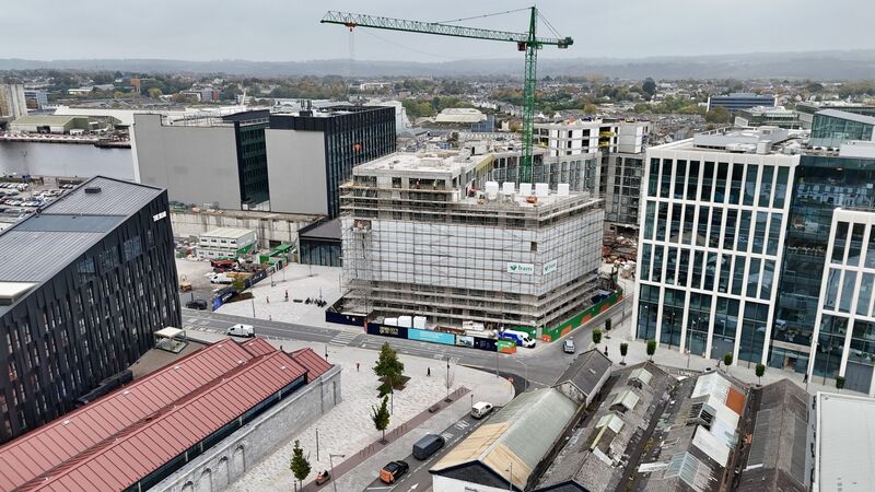 New apartments nearing completion on Horgan's Quay. Picture: Larry Cummins