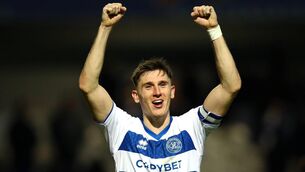 <p>LEADING HIS WAY: Jimmy Dunne helped Queens Park Rangers in the playoff hunt. Pic: by Cameron Howard/Getty Images</p>