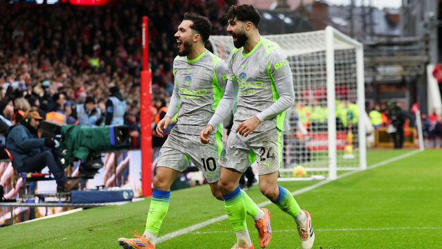 <p>Pep Guardiola on Manchester City's match-winner Rayan Cherki: "there are moments I shout at him and there are moments I want to kiss him, so I have that ambivalent feeling with him.” Pic: Barrington Coombs/PA Wire.</p>