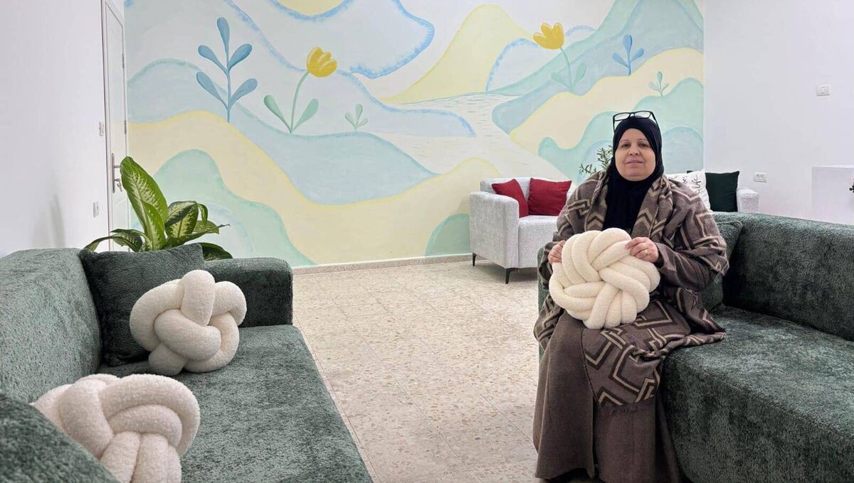 Samira Abu Srour in the new psychosocial unit at the Aida Youth Centre.